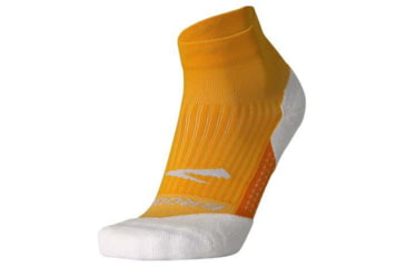 Image of Brooks Ghost Quarter Sock, Sun Glow/Marigold/White, XL, 280499824.040
