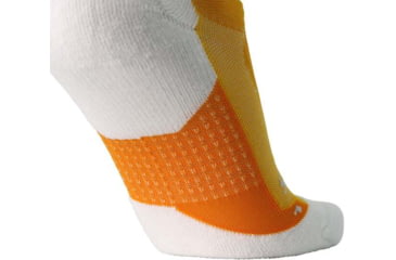 Image of Brooks Ghost Quarter Sock, Sun Glow/Marigold/White, XL, 280499824.040
