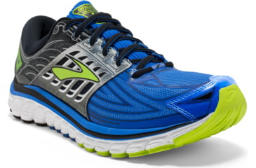 Image of Glycerin 14 Road Running Shoe - Mens-Blue/Black/Lime-Medium-11.5
