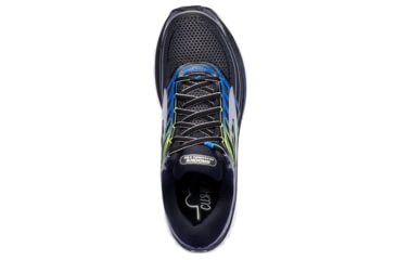 Image of Brooks Glycerin 15 Men's Road Running Shoe, Black/Electric Brooks Blue/Green Gecko, 110258 012