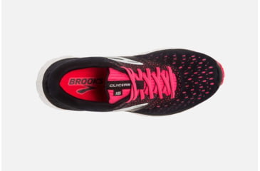 Image of Brooks Glycerin 16 Womens Road Running Shoes, Black/Pink/Grey, 8.5 US, Medium, 1202781B070.085