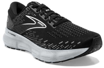 Image of Brooks Glycerin 20 Running Shoes - Womens, Wide, Black/White/Alloy, 8.0, 1203691D059.080