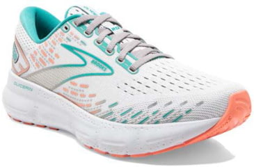 Image of Brooks Glycerin 20 Running Shoes - Womens, Wide, Oyster/Latigo Bay/Coral, 9.0, 1203691D061.090