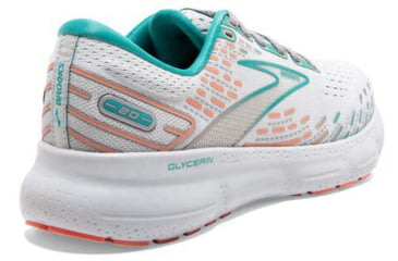 Image of Brooks Glycerin 20 Running Shoes - Womens, Wide, Oyster/Latigo Bay/Coral, 9.0, 1203691D061.090