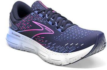 Image of Brooks Glycerin 20 Running Shoes - Womens, Wide, Peacoat/Blue/Pink, 10.5, 1203691D460.105