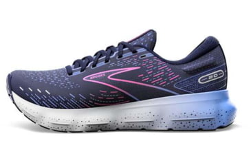 Image of Brooks Glycerin 20 Running Shoes - Womens, Wide, Peacoat/Blue/Pink, 10.5, 1203691D460.105