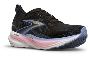 Image of Brooks Glycerin 22 Road Running Shoes - Womens, Black/Blue Heron/Orange, 7.5, 1B, 1204341B088.075