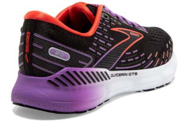 Image of Brooks Glycerin GTS 20 Running Shoes - Womens, Medium, Black/Bellflower/Fiesta, 5.0, 1203701B013.050