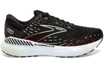 Image of Brooks Glycerin GTS 20 Running Shoes - Womens, Medium, Black/Red/Opal, 6.0, 1203701B045.060