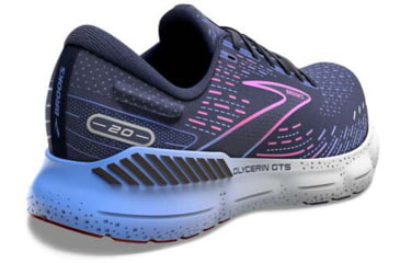 Image of Brooks Glycerin GTS 20 Running Shoes - Womens, Medium, Peacoat/Blue/Pink, 11.5, 1203701B460.115