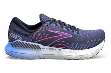 Image of Brooks Glycerin GTS 20 Running Shoes - Womens, Medium, Peacoat/Blue/Pink, 11.5, 1203701B460.115