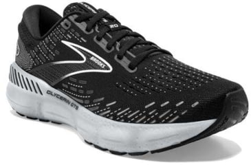 Image of Brooks Glycerin GTS 20 Running Shoes - Womens, Medium, Black/White/Alloy, 6.0, 1203701B059.060