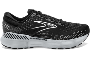 Image of Brooks Glycerin GTS 20 Running Shoes - Womens, Medium, Black/White/Alloy, 6.0, 1203701B059.060