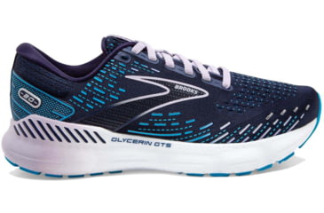 Image of Brooks Glycerin GTS 20 Running Shoes - Womens, Medium, Peacoat/Ocean/Pastel Lilac, 7.5, 1203701B499.075