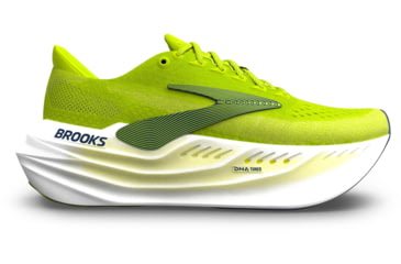 Image of Brooks Glycerin Max Road Running Shoes - Mens, Lime/Navy Peony/White, 9, 1D, 1104471D303.090