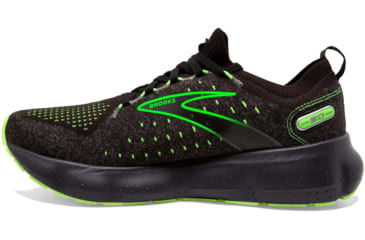 Image of Brooks Glycerin StealthFit 20 Running Shoes - Mens, Black/Pearl/Green Gecko, 10.5, 1103841D092.105
