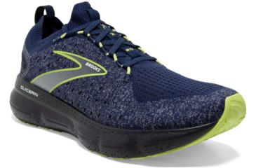 Image of Brooks Glycerin StealthFit 20 Running Shoes - Mens, Blue/Ebony/Lime, 13.0, 1103841D404.130