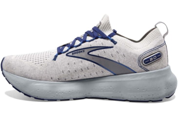 Image of Brooks Glycerin StealthFit 20 Running Shoes - Mens, Oyster/Alloy/Blue Depths, 9.0, 1103841D081.090