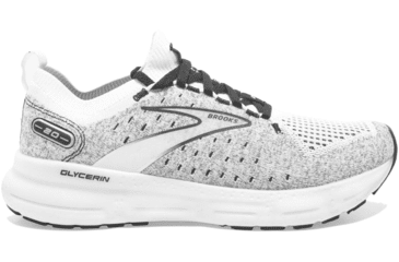 Image of Brooks Glycerin StealthFit 20 Running Shoes - Mens, White/Grey/Black, 12.0, 1103841D135.120