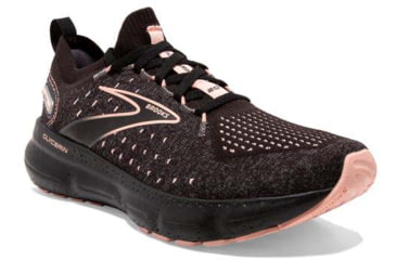 Image of Brooks Glycerin StealthFit 20 Running Shoes - Womens, Medium, Black/Pearl/Peach, 7.5, 1203721B026.075