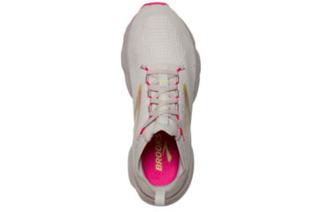 Image of Brooks Glycerin StealthFit 20 Running Shoes - Womens, Medium, Grey/Yellow/Pink, 10.5, 1203721B067.105