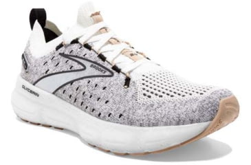 Image of Brooks Glycerin StealthFit 20 Running Shoes - Womens, Medium, White/Black/Cream, 10.5, 1203721B163.105