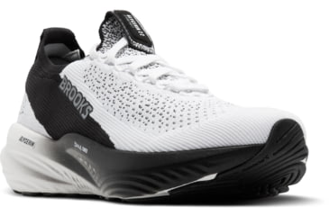 Image of Brooks Glycerin StealthFit 22 Road Running Shoes - Mens, White/Grey/Black, 11.5, 1D, 1104481D135.115