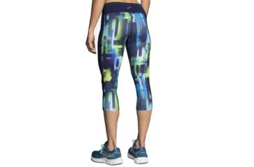 Image of Brooks Greenlight Running Capri - Womens, Navy Pulse/Navy, Extra Large, 221349423.040
