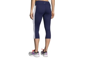 Image of Brooks Greenlight Running Capri - Womens, Navy/White, Extra Large, 221349447.040