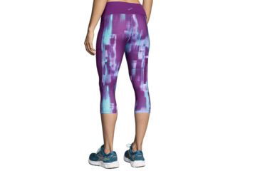 Image of Brooks Greenlight Running Capri - Womens, Violet Pulse/Violet, Large, 221349561.035