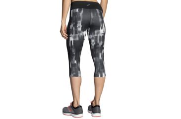 Image of Brooks Greenlight Running Capri - Womens, White Pulse/Black, Large, 221349182.035