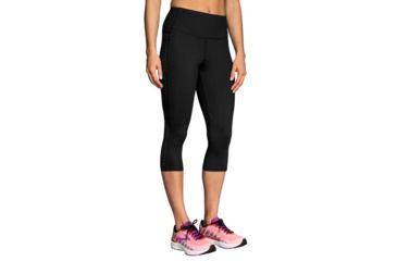 Image of Brooks Greenlight Women's Running Capri, Black, Small, 221227-Black-S