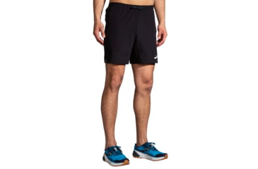 Image of Brooks High Point 7in 2-in-1 Short - Mens, Black, XL, 211454001.040