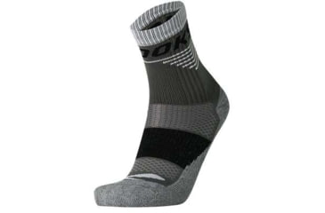 Image of Brooks High Point Crew Sock, Asphalt/Black, M, 280491012.030