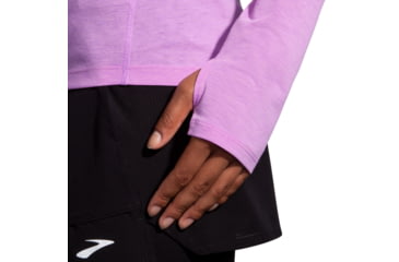 Image of Brooks High Point Long Sleeve - Womens, Bright Purple, Large, 221637558.035