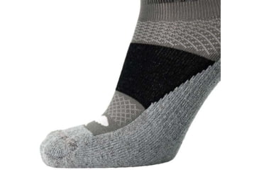 Image of Brooks High Point Quarter Sock, Asphalt/Black, L, 280500012.035