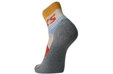Image of Brooks High Point Quarter Sock, Oatmeal/Red Clay, M, 280500214.030