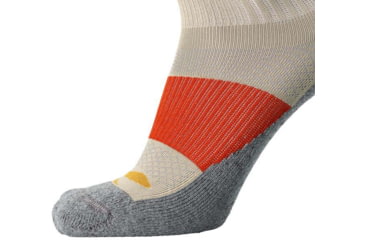 Image of Brooks High Point Quarter Sock, Oatmeal/Red Clay, M, 280500214.030