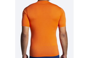 Image of Brooks High Point Short Sleeve T-Shirt - Mens, Bright Orange, Medium, 211475836.030