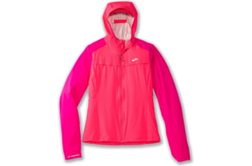 Image of Brooks High Point Waterproof Jacket - Womens, Hyper Pink/Fuchsia, XS, 221608653.020