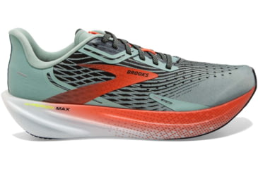 Image of Brooks Hyperion Max Running Shoes - Mens, Blue Surf/Cherry/Nightlife, 12.5, 1103901D426.125