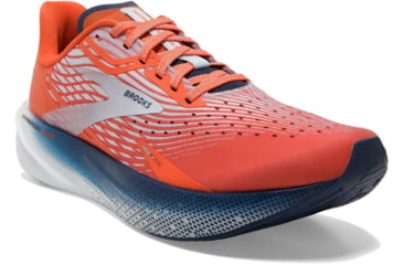 Image of Brooks Hyperion Max Running Shoes - Mens, Cherry Tomato/Arctic Ice/Titan, 8.5, 1103901D887.085
