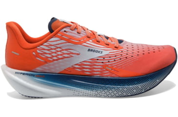 Image of Brooks Hyperion Max Running Shoes - Mens, Cherry Tomato/Arctic Ice/Titan, 8.5, 1103901D887.085