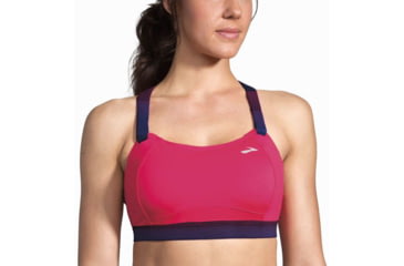 Image of Brooks Juno Sports Bra, Dahlia/Market Haze, 36 D, 350071603.0361D