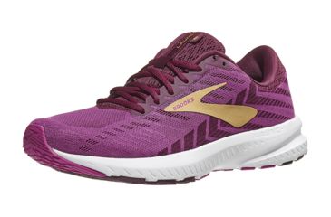 Image of Brooks Launch 6 Road Running Shoes - Womens, Aster/Fig/Gold, Medium, 9.5, 1202851B553.095