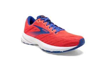 Image of Brooks Launch 7 Road Running Shoe - Womens, Coral/Claret/Blue, 6.5B, 1203221B621.065