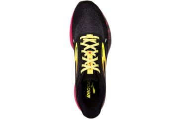 Image of Brooks Launch 9 Running Shoes - Mens, Black/Pink/Yellow, 14.0, 1103861D016.140