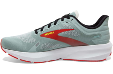 Image of Brooks Launch 9 Running Shoes - Mens, Blue Surf/Black/Cherry Tomato, 14.0, 1103861D413.140