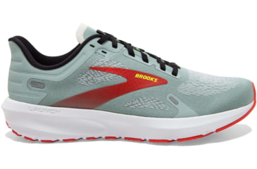 Image of Brooks Launch 9 Running Shoes - Mens, Blue Surf/Black/Cherry Tomato, 14.0, 1103861D413.140