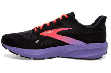 Image of Brooks Launch 9 Running Shoes - Womens, Medium, Black/Coral/Purple, 10.5, 1203731B026.105